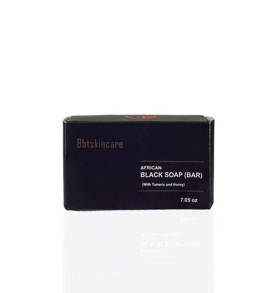AFRICAN BLACK SOAP BAR (Tumeric + honey)